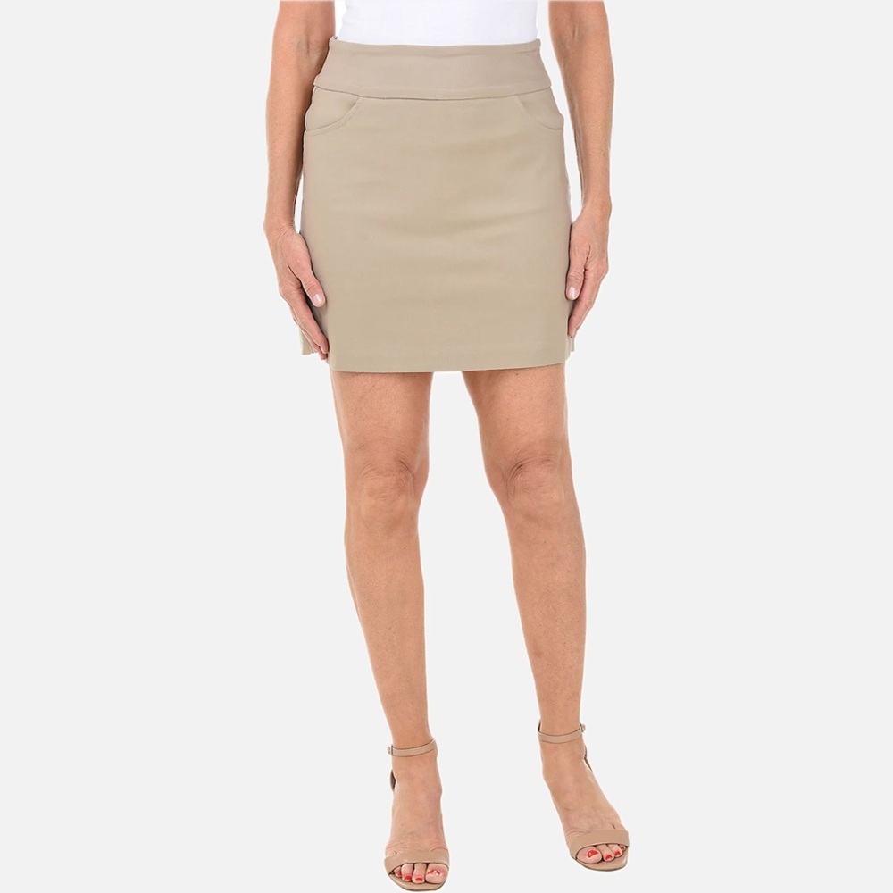 Coconut Row Palm Beach Pull On Double Pocket Skort Size 14P